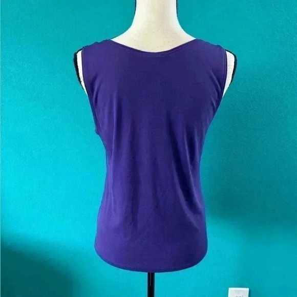 New with tags Eileen fisher purple violet scoop neck tank top in size small - Picture 3 of 5